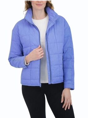 Roxy Quilted Puffer Jacket - Periwinkle Sz. L.